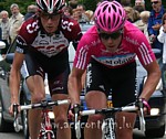 Kim Kirchen und Frank Schleck w�hrend der Nationalen Luxemburgischen Meisterschaften 2007